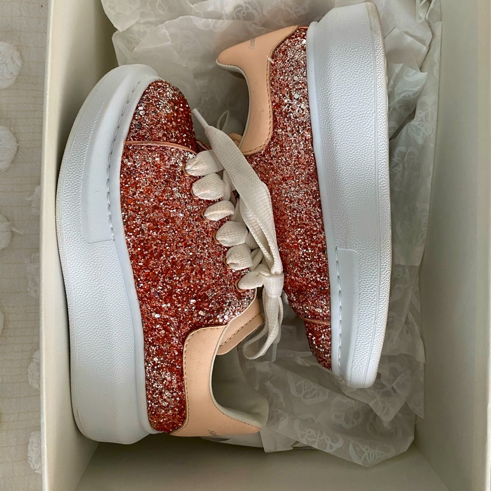 Kids pink sparkle Alexander McQueen